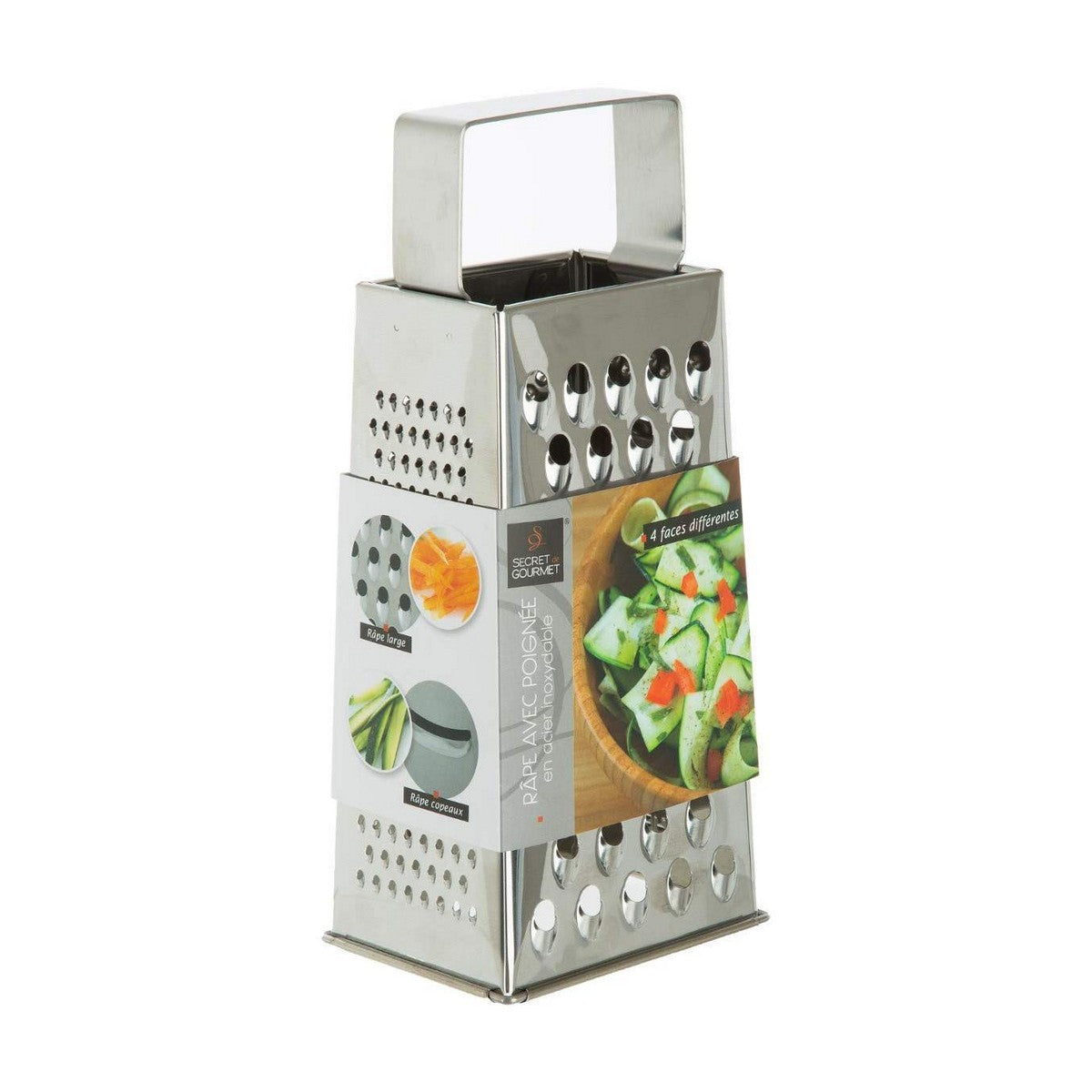 Grater 4 sides Stainless steel (24 x 11 x 7,5 cm)-1