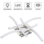 Deckenleuchte 4 Wellenlichter Moderne Küche Wohnzimmer Schlafzimmer Lampe LED dimmbar