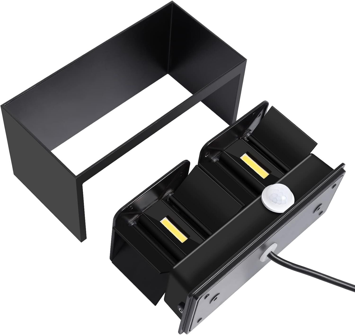 LED-Außenleuchte mit Bewegungsmelder Wandleuchte Sensor Außenlampe 20W