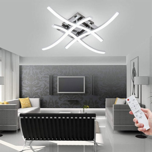 Deckenleuchte 4 Wellenlichter Moderne Küche Wohnzimmer Schlafzimmer Lampe LED dimmbar