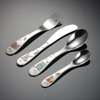304 Stainless Steel Suit Western Style Knife Fork And Spoon Four Piece Set Children's Tableware