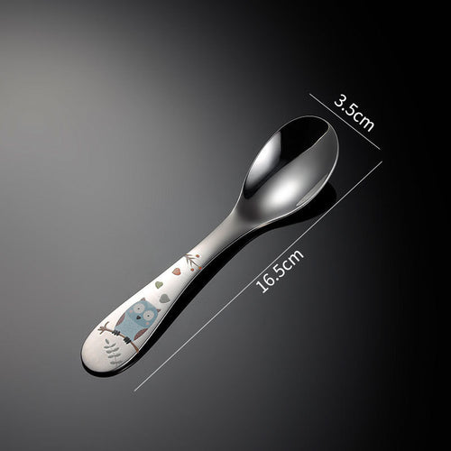 304 Stainless Steel Suit Western Style Knife Fork And Spoon Four Piece Set Children's Tableware