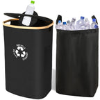 Aufbewahrungsflaschenbehälter mit Deckel, Aufbewahrungsflaschenaufbewahrung Recyclingbehälter Küchenaufbewahrungsflaschenaufbewahrung große Kapazität, 442-6786-MG