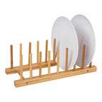 Plate Rack Natural Bamboo 34 x 12,5 x 12 cm-0