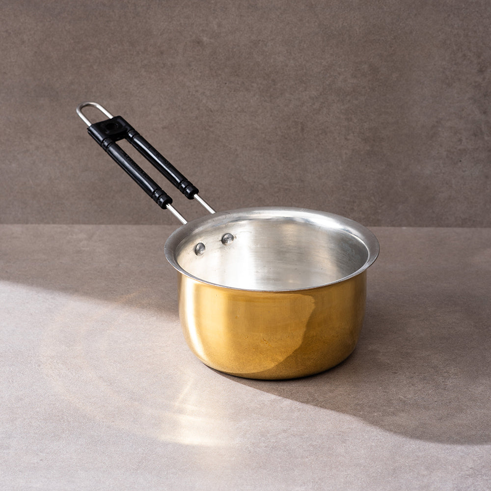 Handcrafted Brass Saucepan – Sustainable & Durable Cookware for Traditional Cooking-0