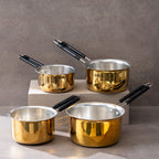 Handcrafted Brass Saucepan – Sustainable & Durable Cookware for Traditional Cooking-1