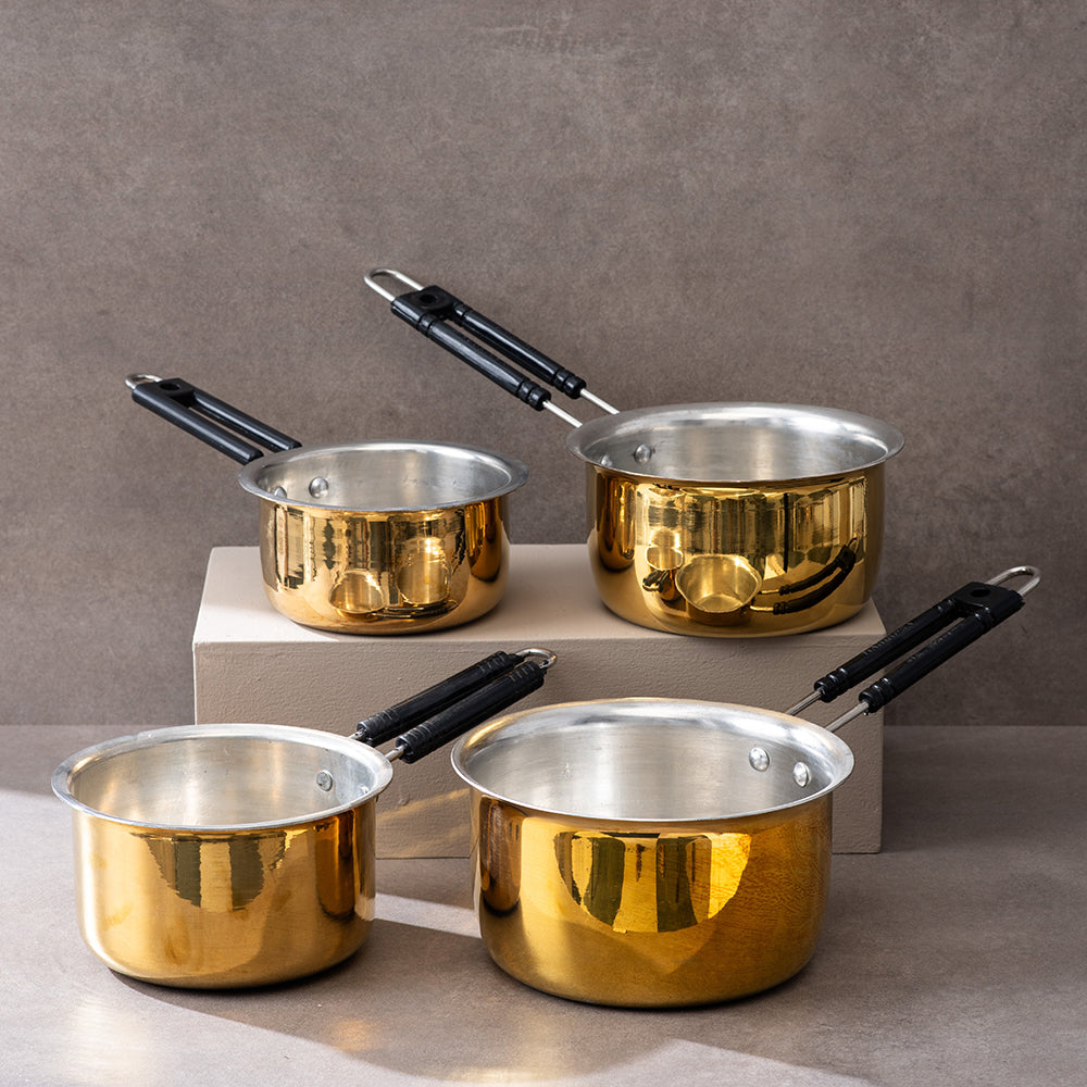 Handcrafted Brass Saucepan – Sustainable & Durable Cookware for Traditional Cooking-1