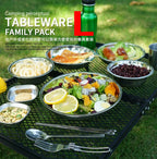 Camp Cooking Portable Dining Plate Set of 22-2