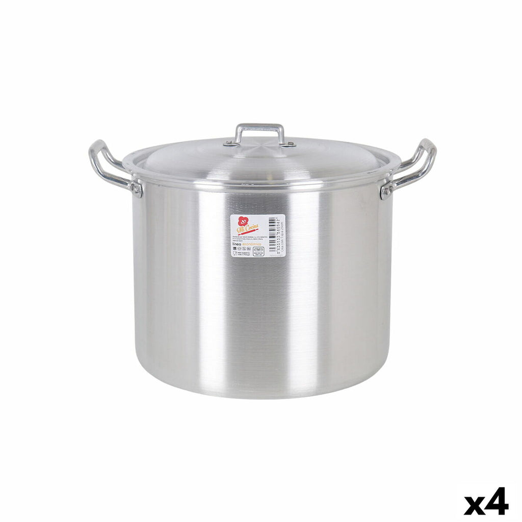 Casserole with Lid Aluminium 33 x 28 x 24 cm (4 Units)-0
