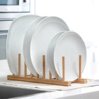 Plate Rack Natural Bamboo 34 x 12,5 x 12 cm-2