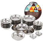 Camp Cooking Portable Dining Plate Set of 22-0