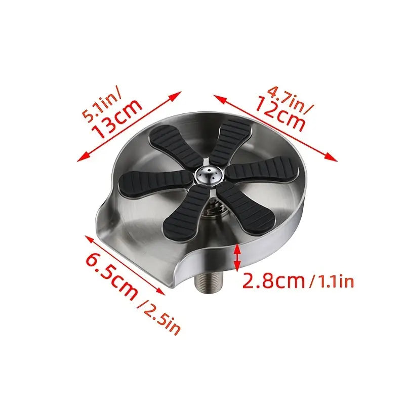 Stainless Steel High-Pressure Glass Rinser for Kitchen Sink-4