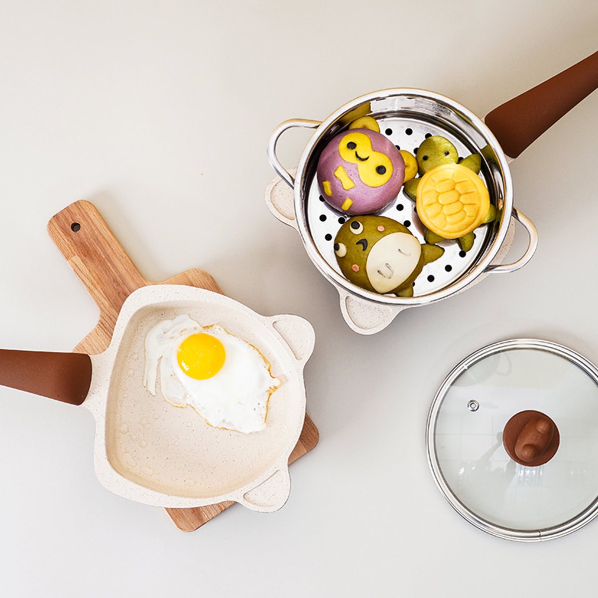 Little Bear Baby Food Cooking Orange Pot Set-2