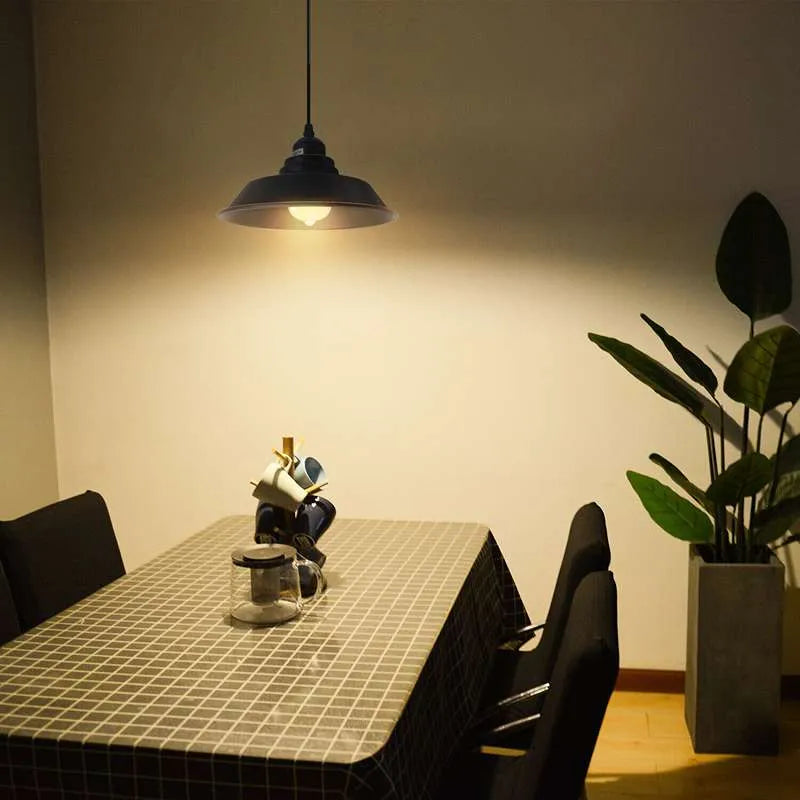 Black Industrial Retro Vintage E27 Kitchen Ceiling Pendant Light Hanging Lamp~4509-1