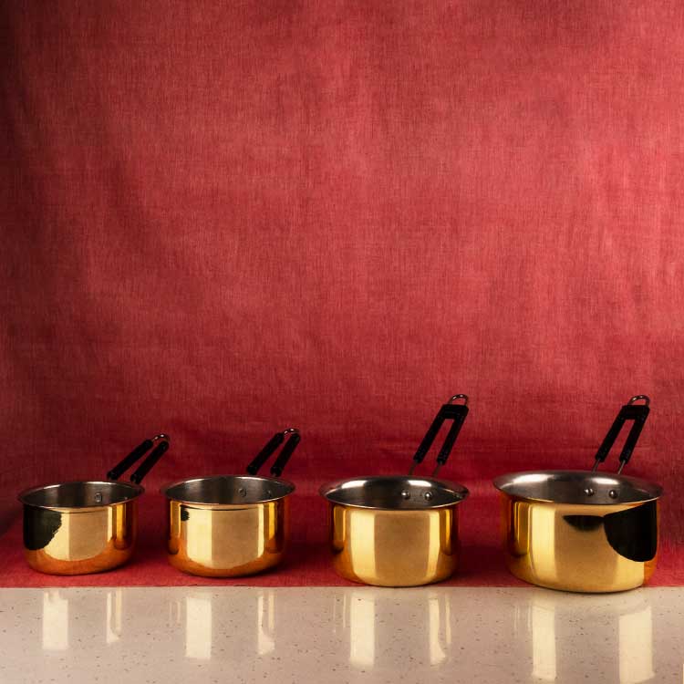 Handcrafted Brass Saucepan – Sustainable & Durable Cookware for Traditional Cooking-3