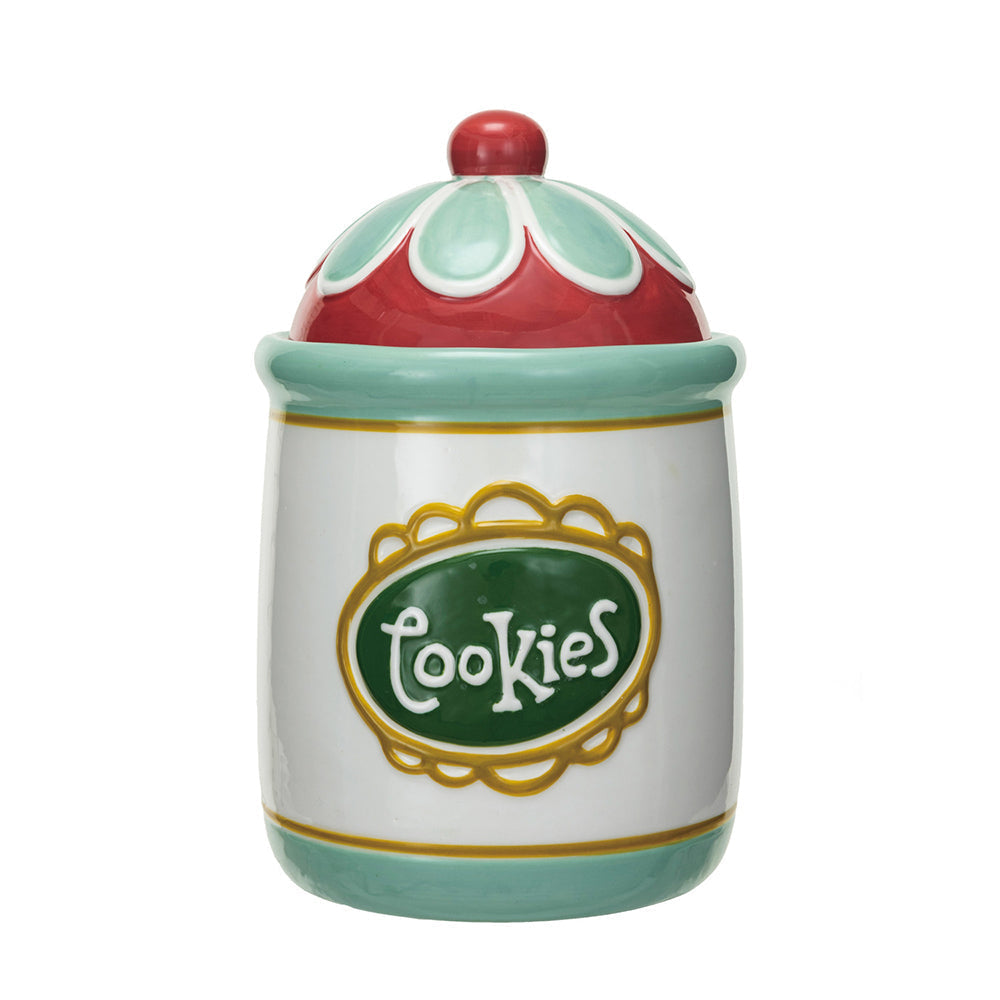 Stoneware Cookie Jar "Cookies"-0